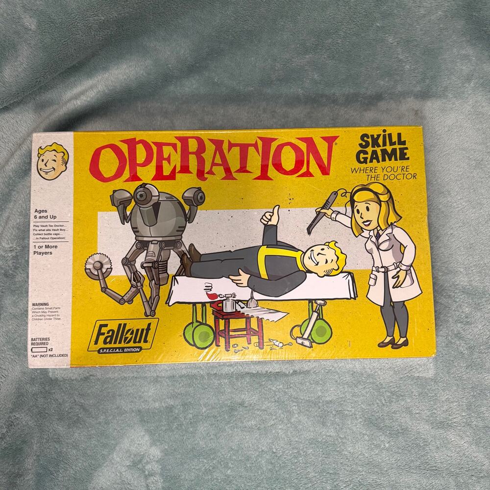 Hasbro Operation: Fallout Special Edition Board Game 2017 Brand New Sealed Box